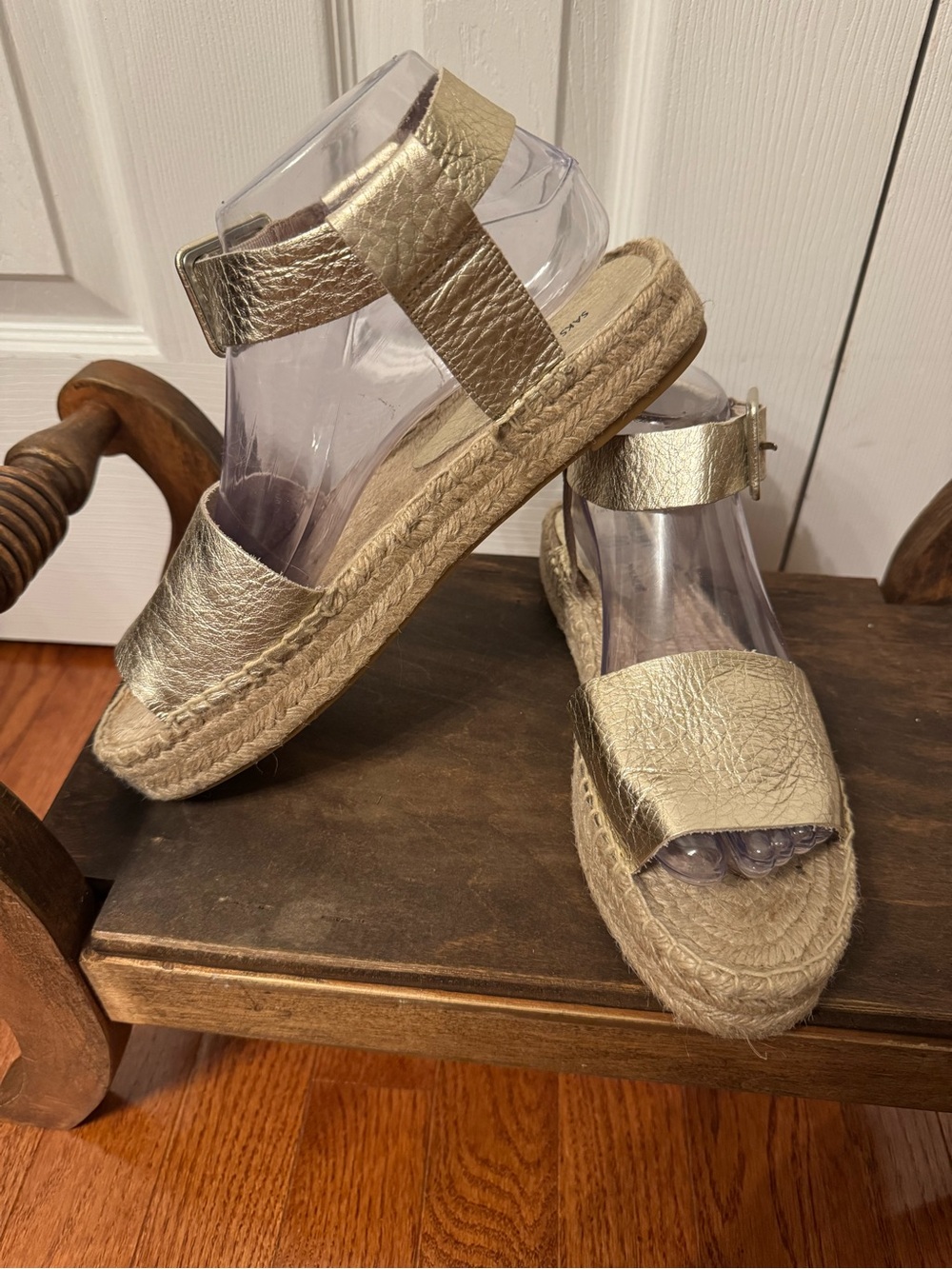 NWT-Gold Espadrilles from Saks Fifth
Ave